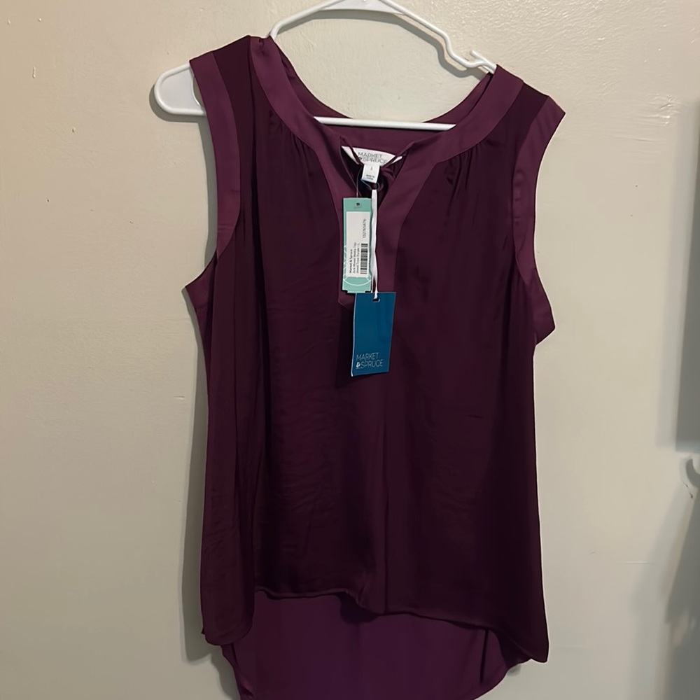 Stitch fix Margaret Spruge purple blouse